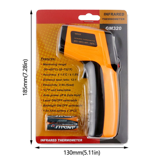 Handheld Infrared Thermometer -50? to 400?
