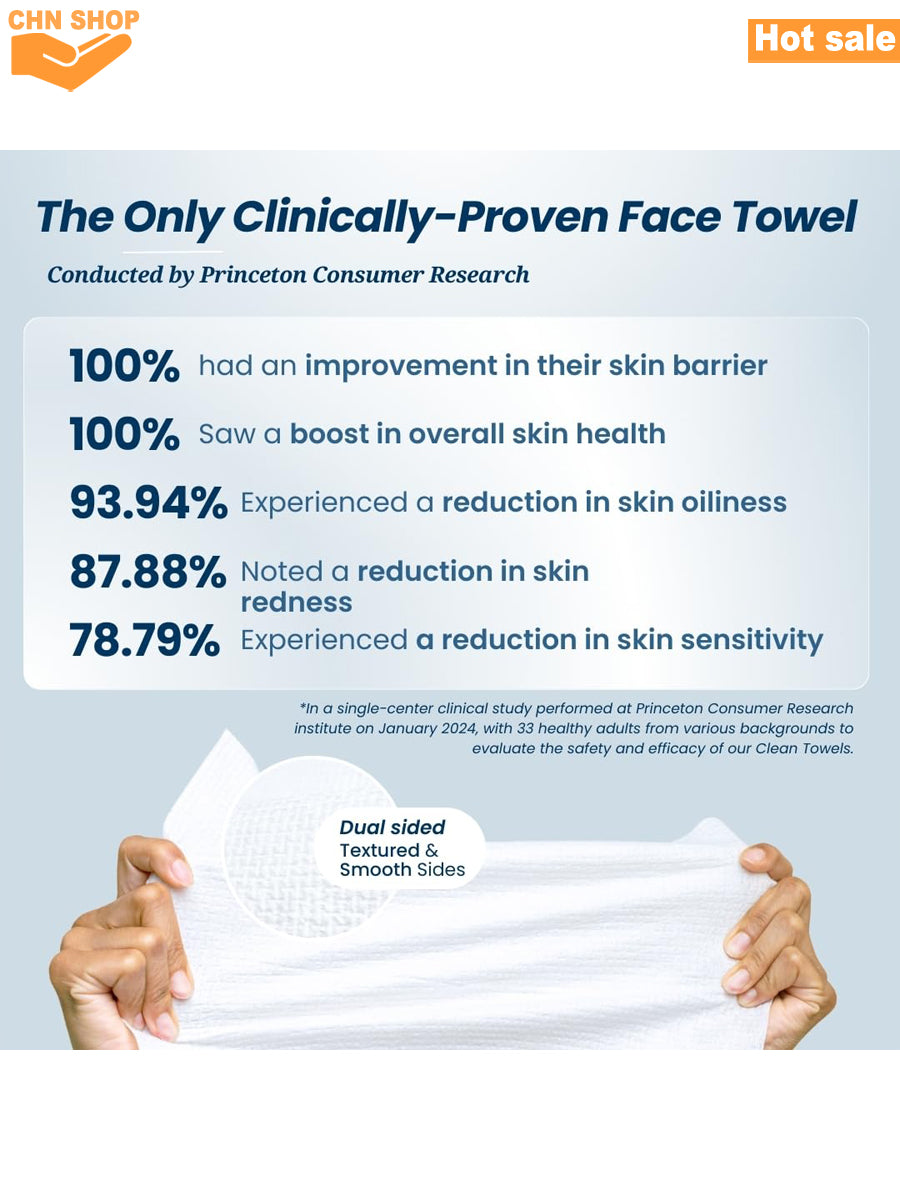 Cotton Face Cleaning Towels 50-Pack