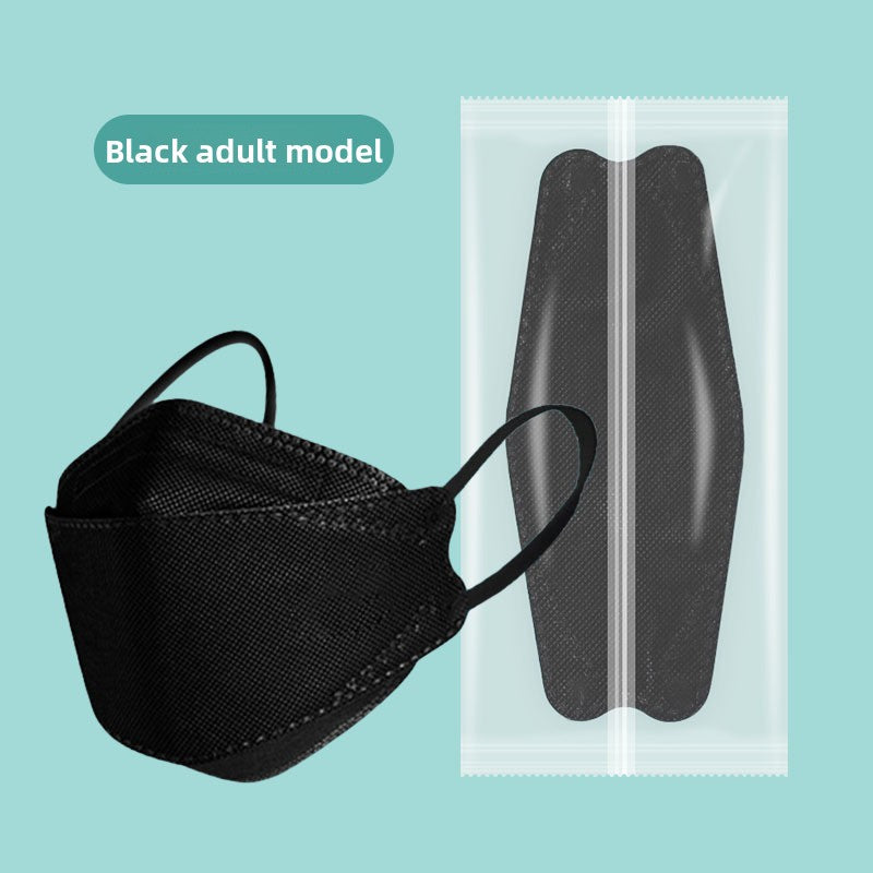 Disposable black and white adult masks