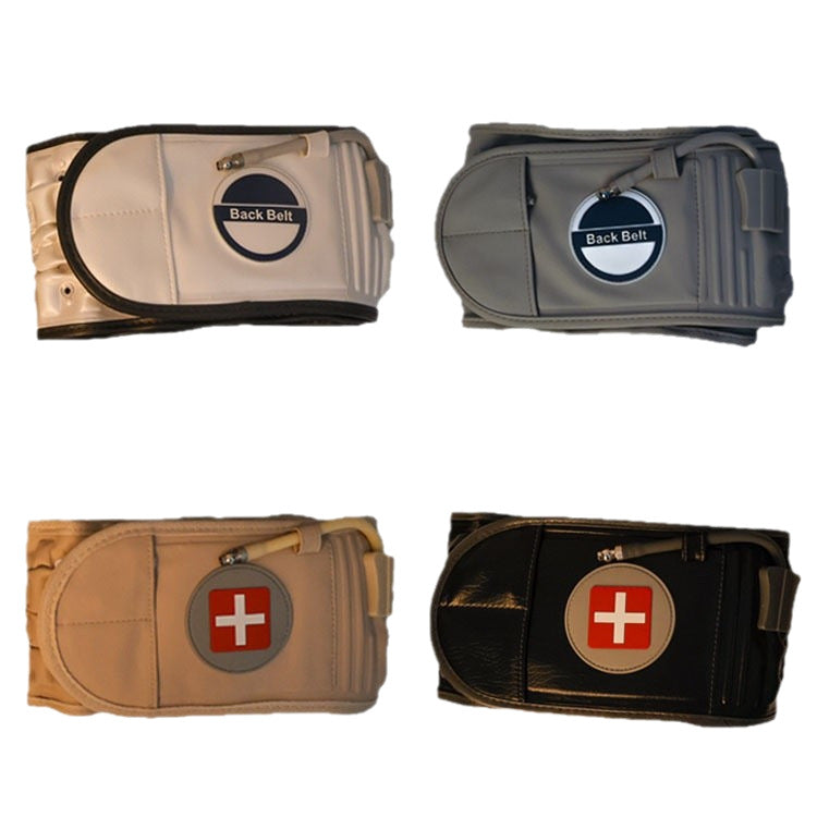 Inflatable lumbar support belt