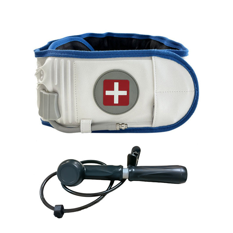 Inflatable lumbar support belt