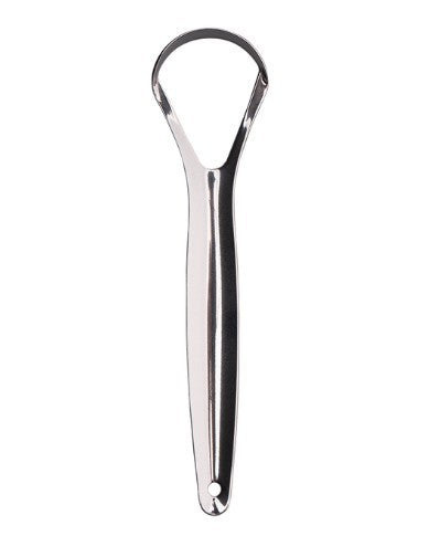 Stainless steel tongue coating cleaner tongue scraper
