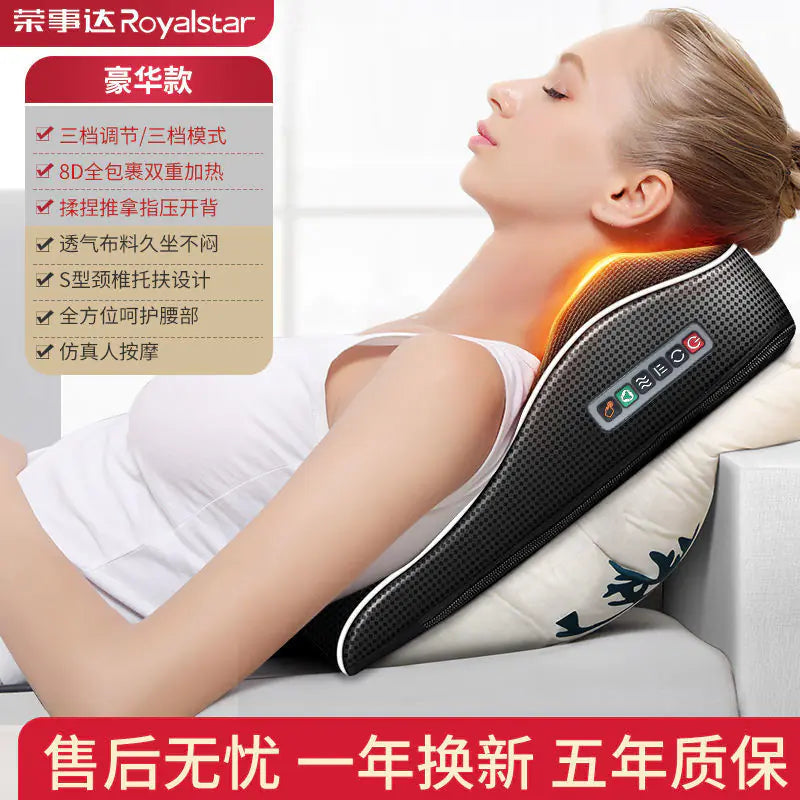 Smart Neck and Back Massager Pillow for Home Use
