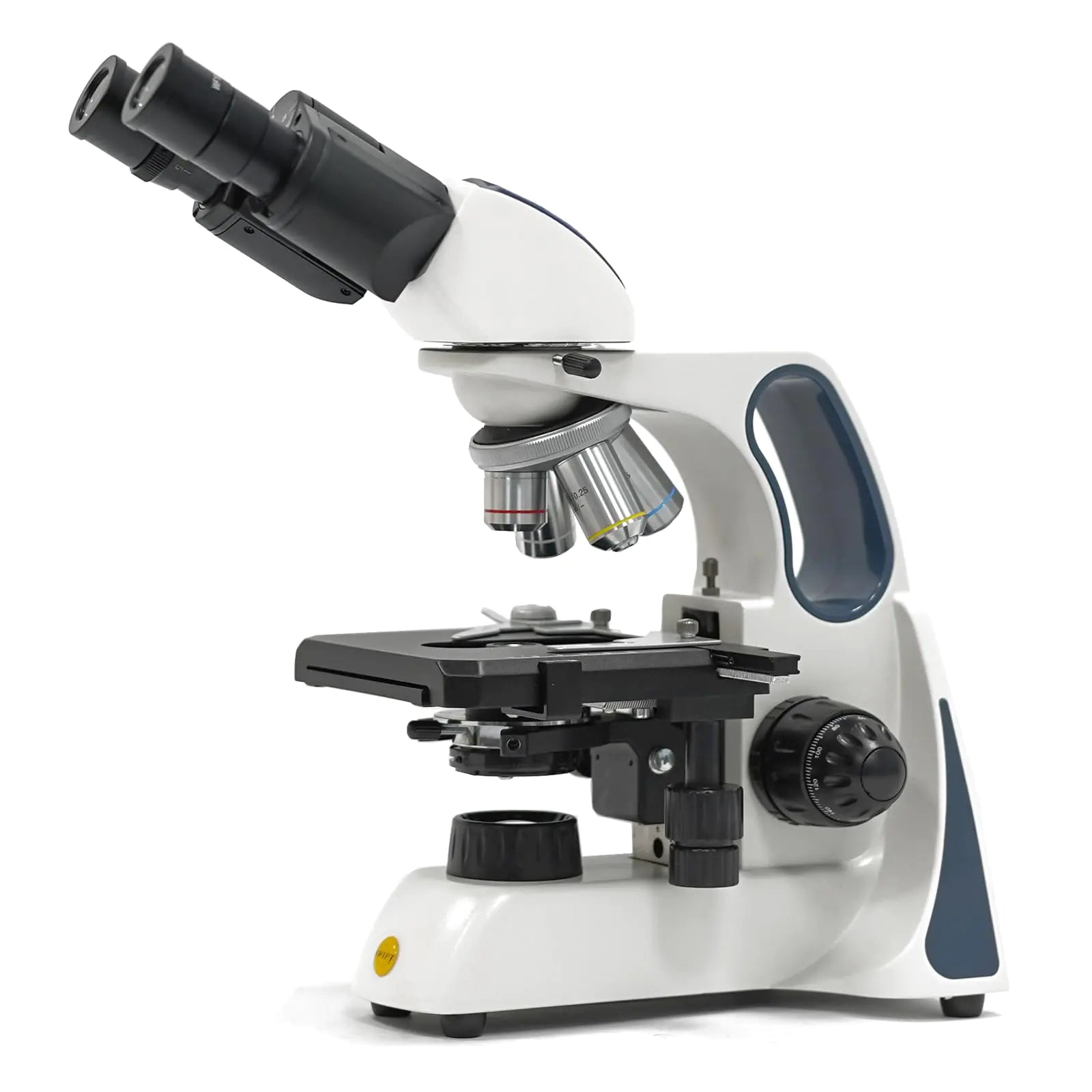 Swift SW400 Compound Binocular Microscope 40X-2500X Magnification Infinity Optical System Wide-Field 10X/25X Eyepieces Ultra-Precise Focusing Mechanical Stage Research-Grade Lab Microscope