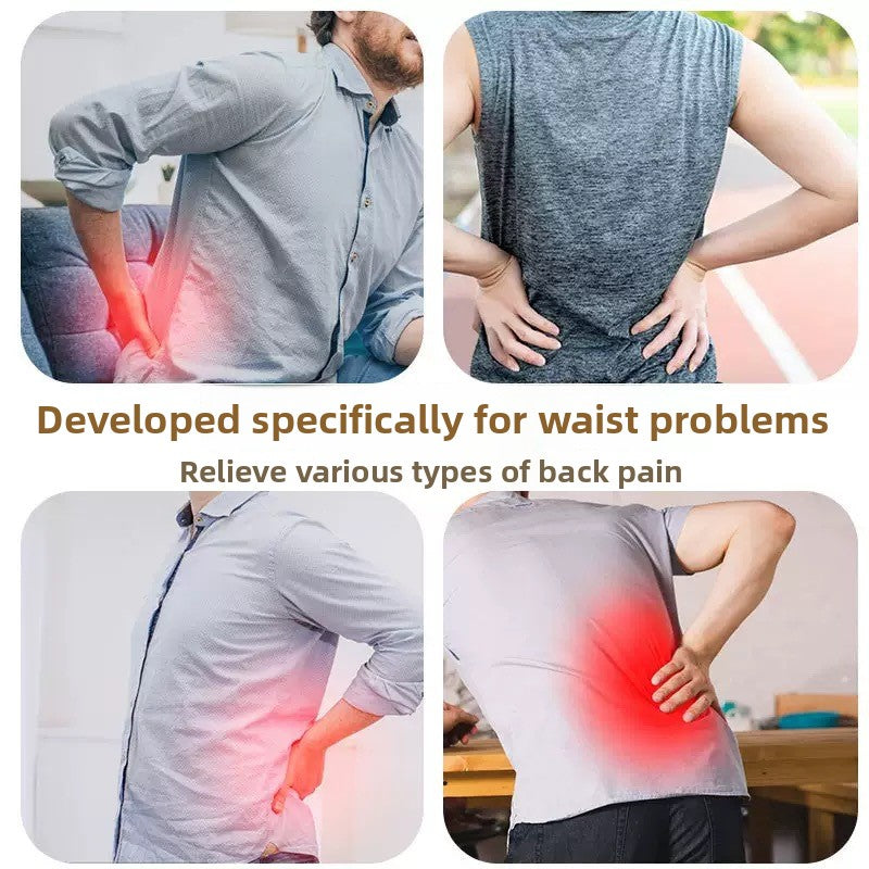 Inflatable lumbar support belt