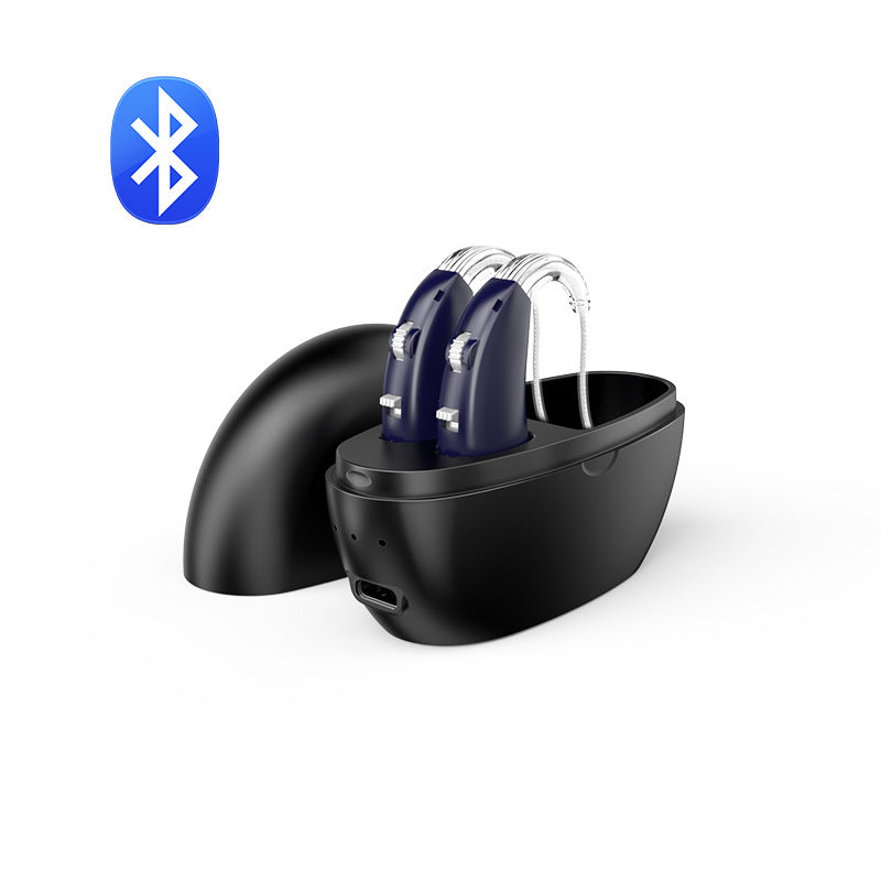 Rechargeable Bluetooth Hearing Aid with Noise Reduction