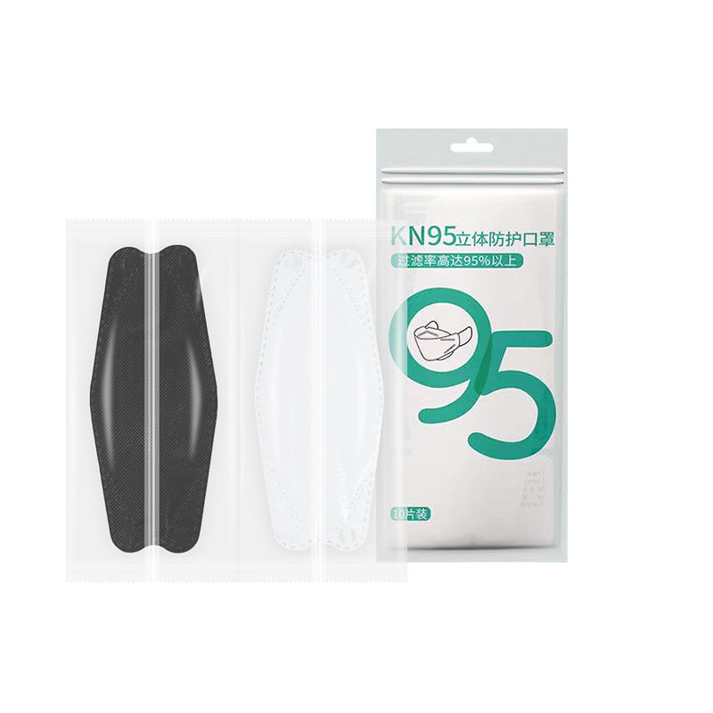 Disposable black and white adult masks