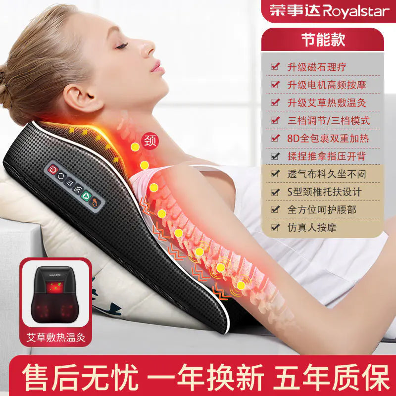 Smart Neck and Back Massager Pillow for Home Use
