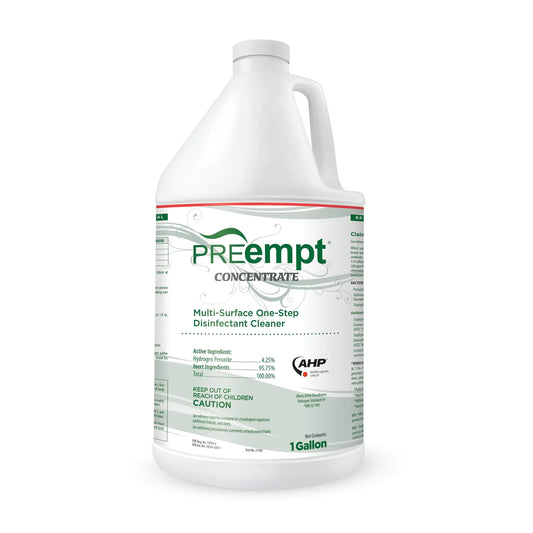 PreEmpt Concentrate 1 Gallon Multi-Surface Sanitizing Disinfectant Cleaner Hospital Grade
