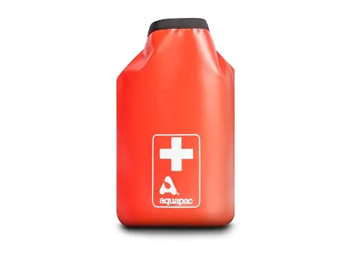Aquapac Waterproof First Aid Kit Dry Bag for Emergency Use with Secure Buckle - Red