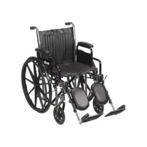 Drive Silver Sport Wheelchair 20", Detachable Full Arm, Swing-Away Footrests (VMDMD-SSP220DFA-SF)